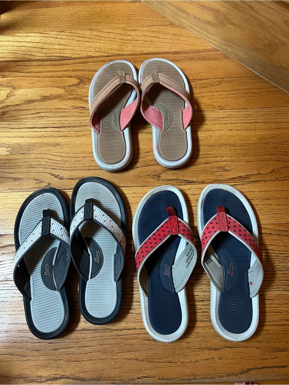 3 Bass Flip Flops - for 1 PRICE!!